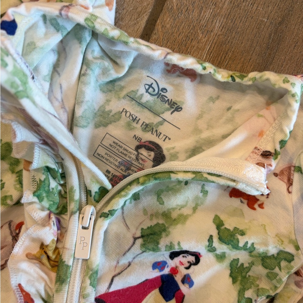 Posh Peanut Disney princess Pjs Newborn Belle Snow white Cinderella comes with 4 - Picture 6 of 9